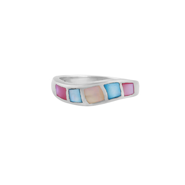 Colorful Geometric Silver Ring for Her - Flâneur Global® | FG | 925 Fine Silver Jewelry & Accessories