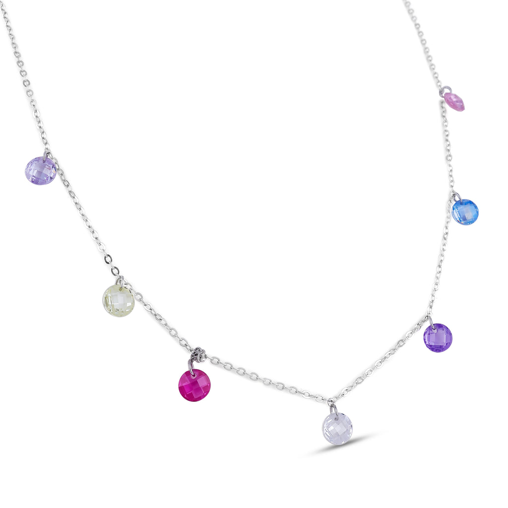 Multicolor Crystal Bead Necklace