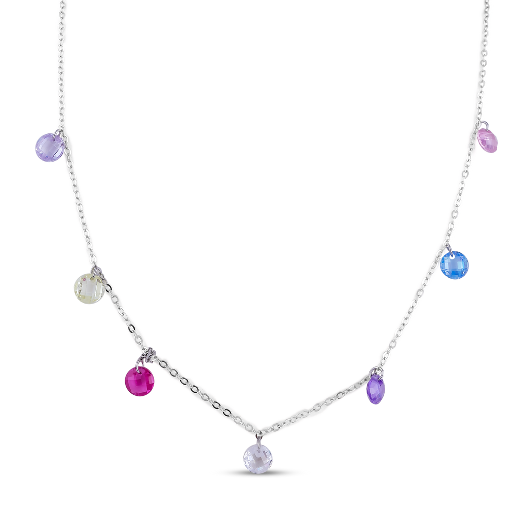 Multicolor Crystal Bead Necklace