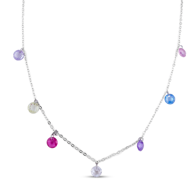 Multicolor Crystal Bead Necklace
