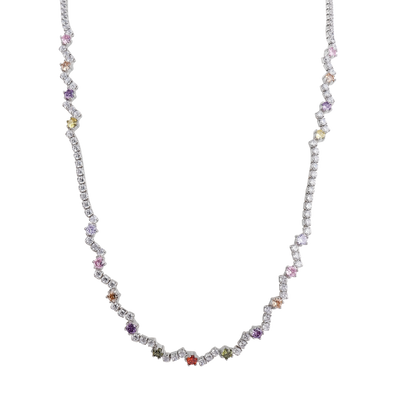 Radiant Spectrum Stone Necklace