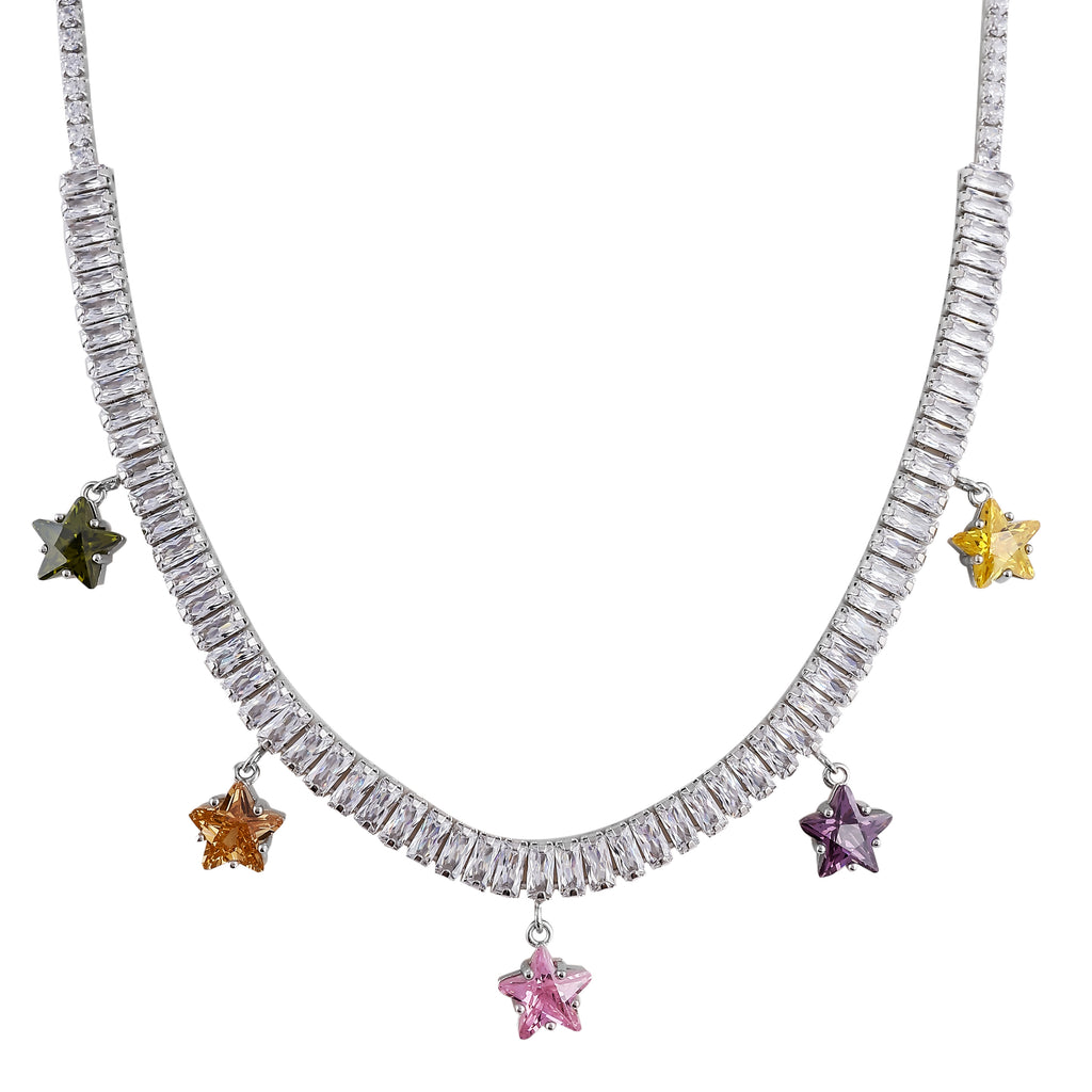 Necklace  – Star Charm Baguette Necklace