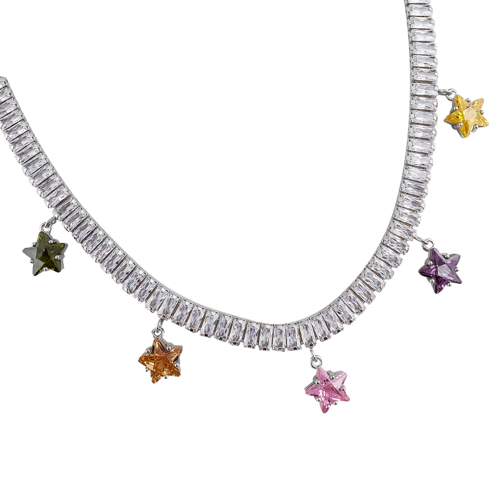 Necklace  – Star Charm Baguette Necklace