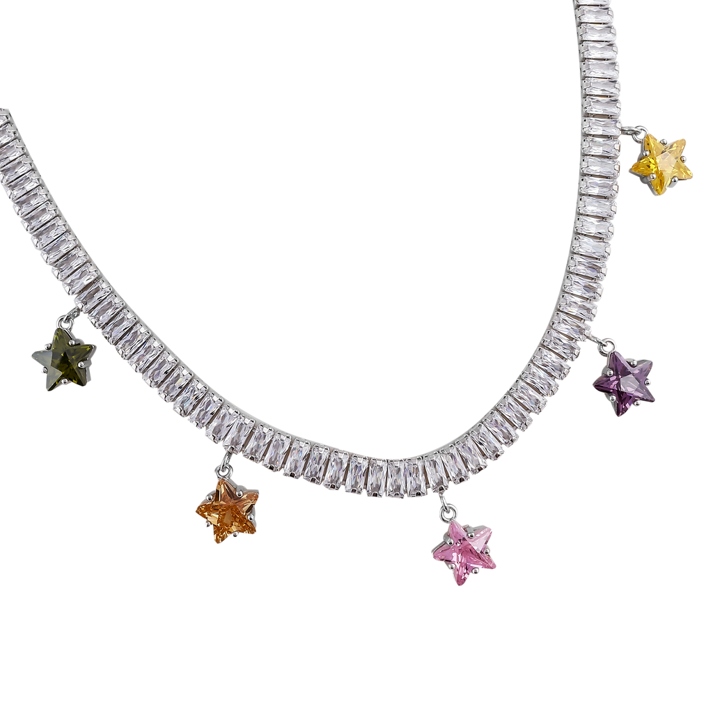 Necklace  – Star Charm Baguette Necklace