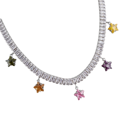 Necklace – Star Charm Baguette Necklace