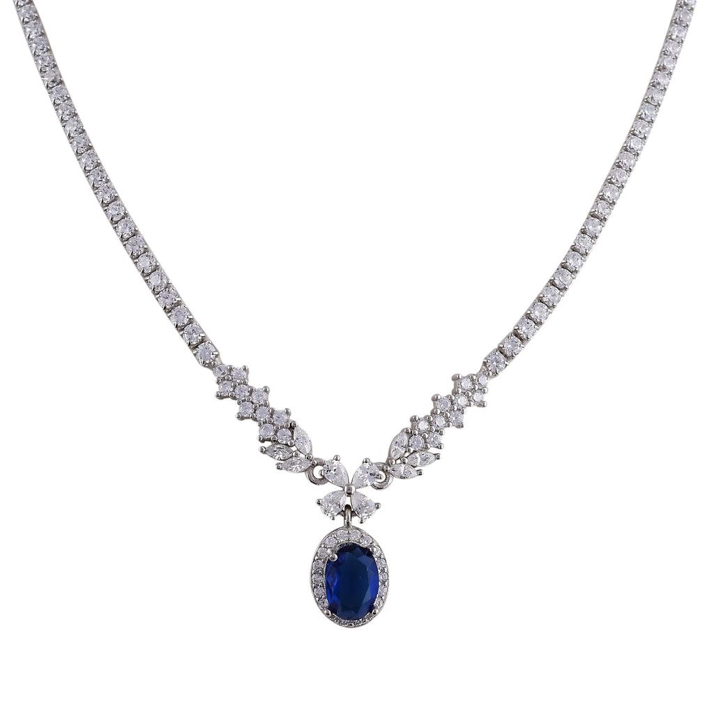 Necklace I – Sapphire Elegance Drop Necklace