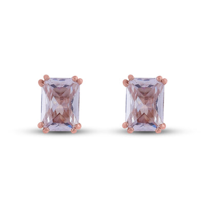 Blush Radiance Rose Gold Studs