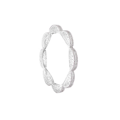 Filigree Cubic Zirconia Bangles - Flâneur Global® | FG | 925 Fine Silver Jewelry & Accessories