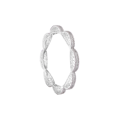 Filigree Cubic Zirconia Bangles - Flâneur Global® | FG | 925 Fine Silver Jewelry & Accessories
