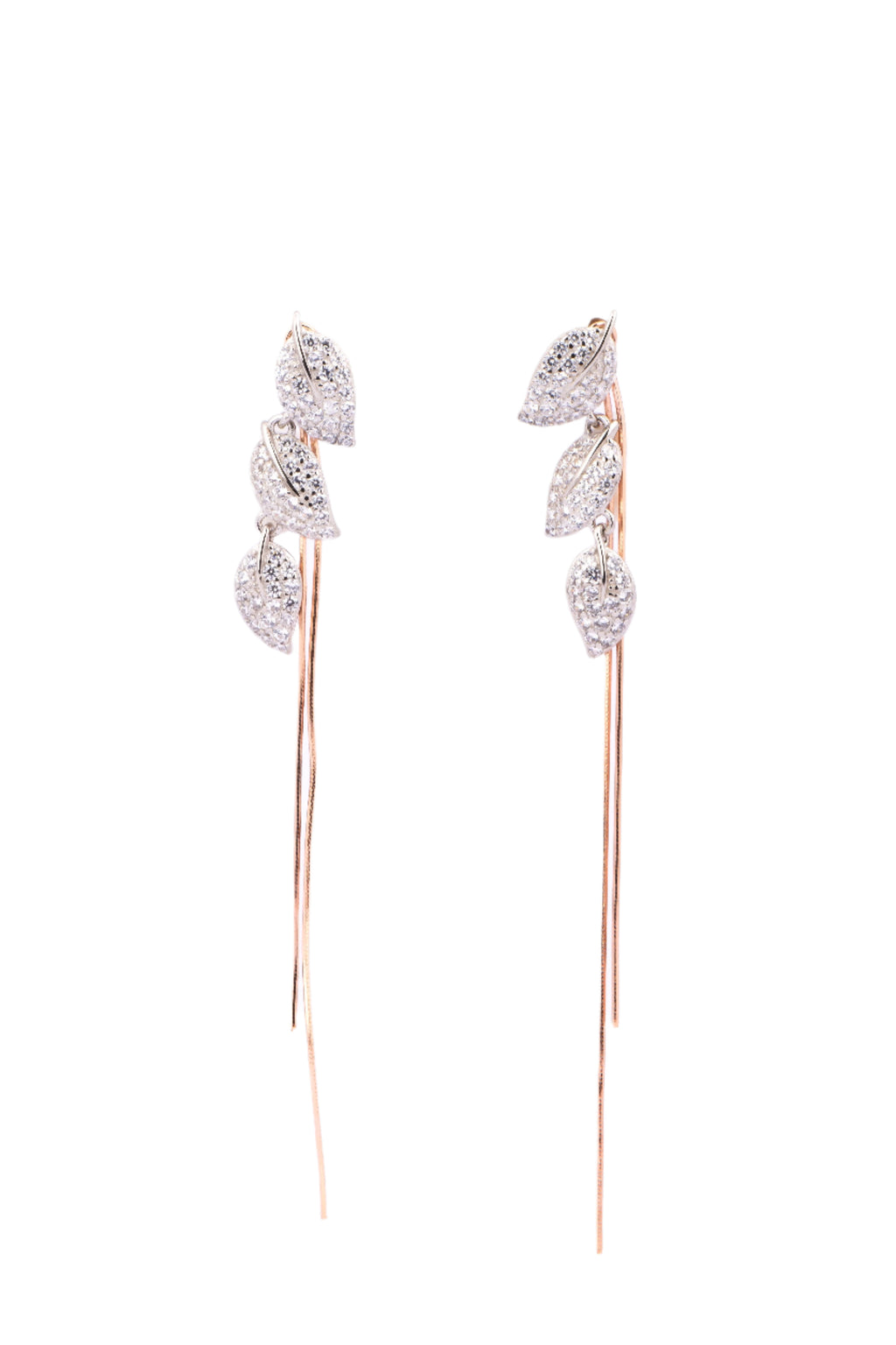 Cascading Leaf Earrings - Flâneur Global® | FG | 925 Fine Silver Jewelry & Accessories