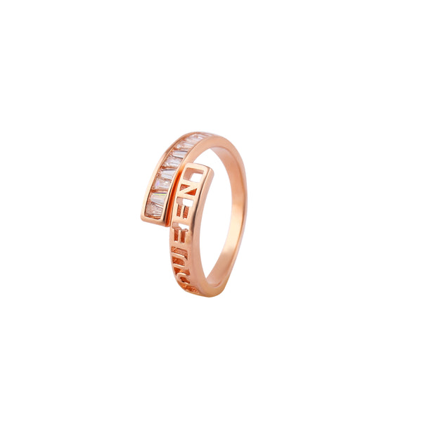 Believe_ Script Pave Rose Gold Ring for her