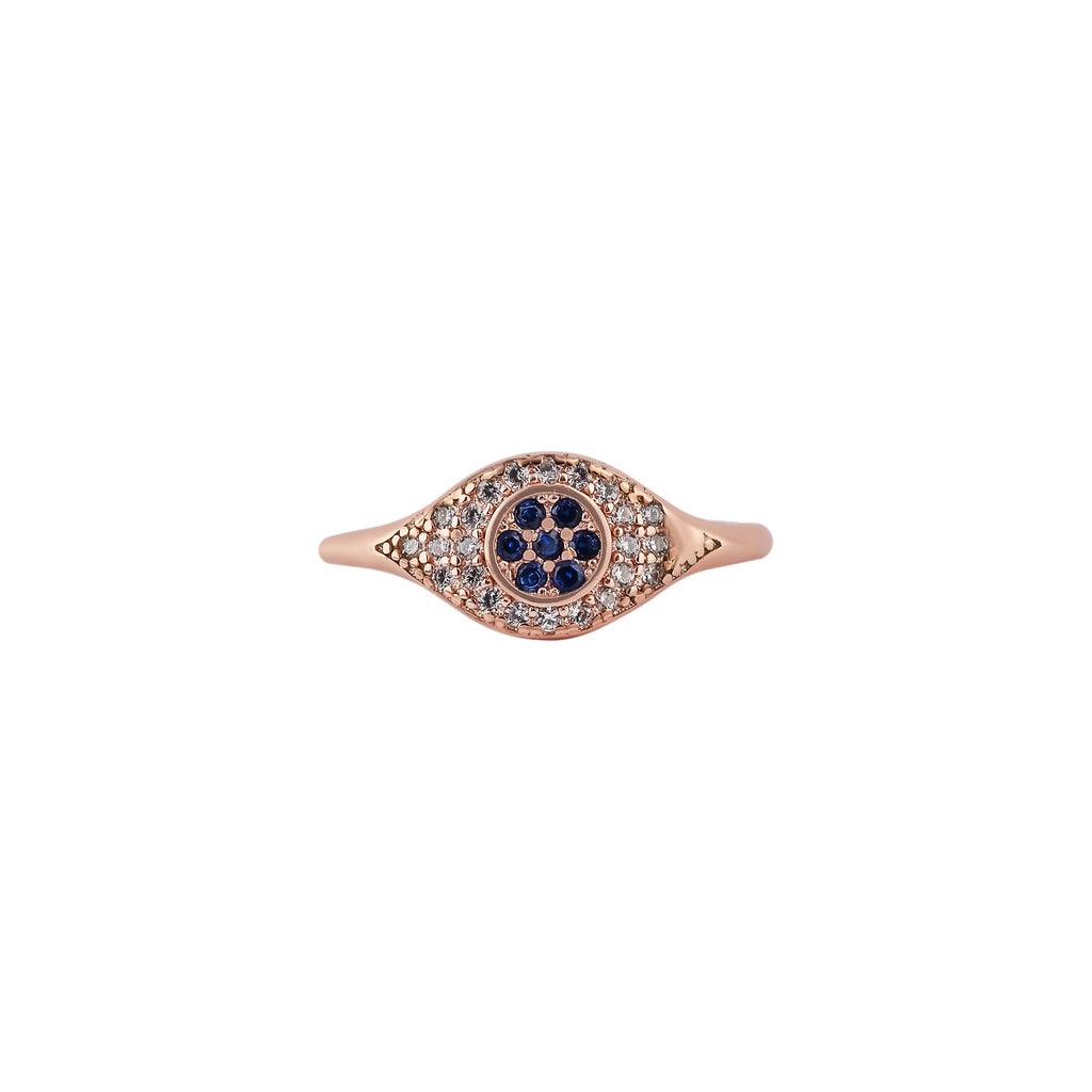 Ave Evil Eye Rose Gold Ring for her