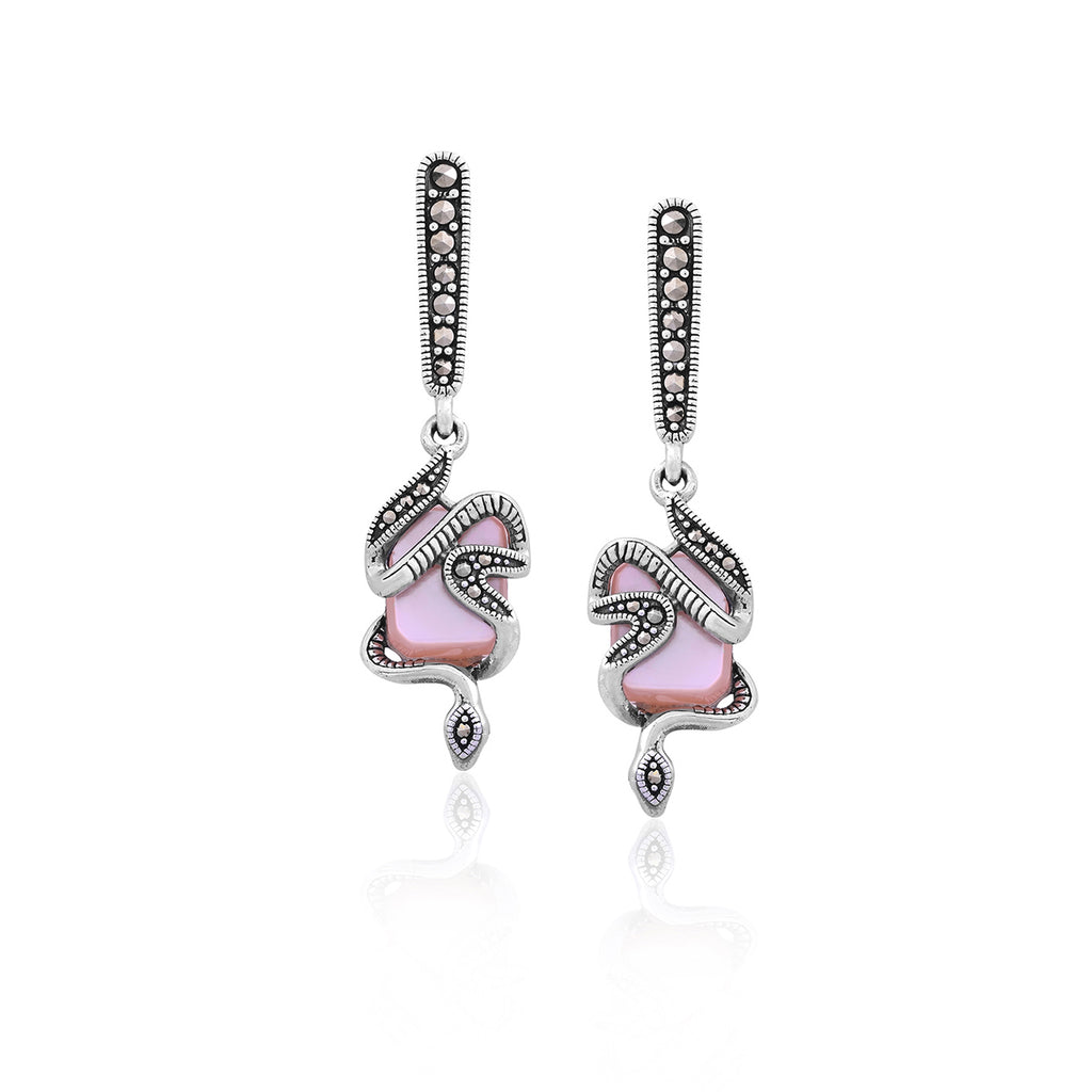 Silver Serpent Dangles - Flâneur Global® | FG | 925 Fine Silver Jewelry & Accessories