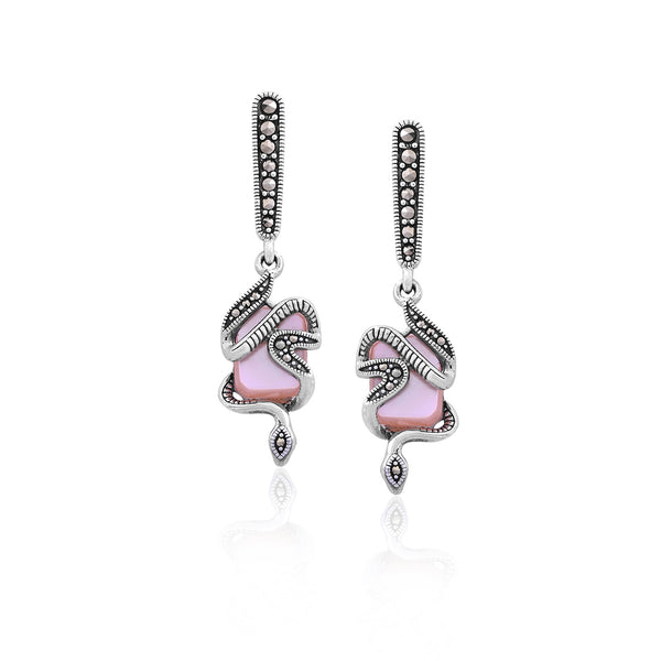 Silver Serpent Dangles - Flâneur Global® | FG | 925 Fine Silver Jewelry & Accessories