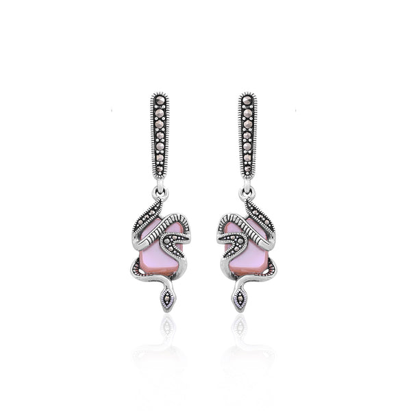 Silver Serpent Dangles - Flâneur Global® | FG | 925 Fine Silver Jewelry & Accessories