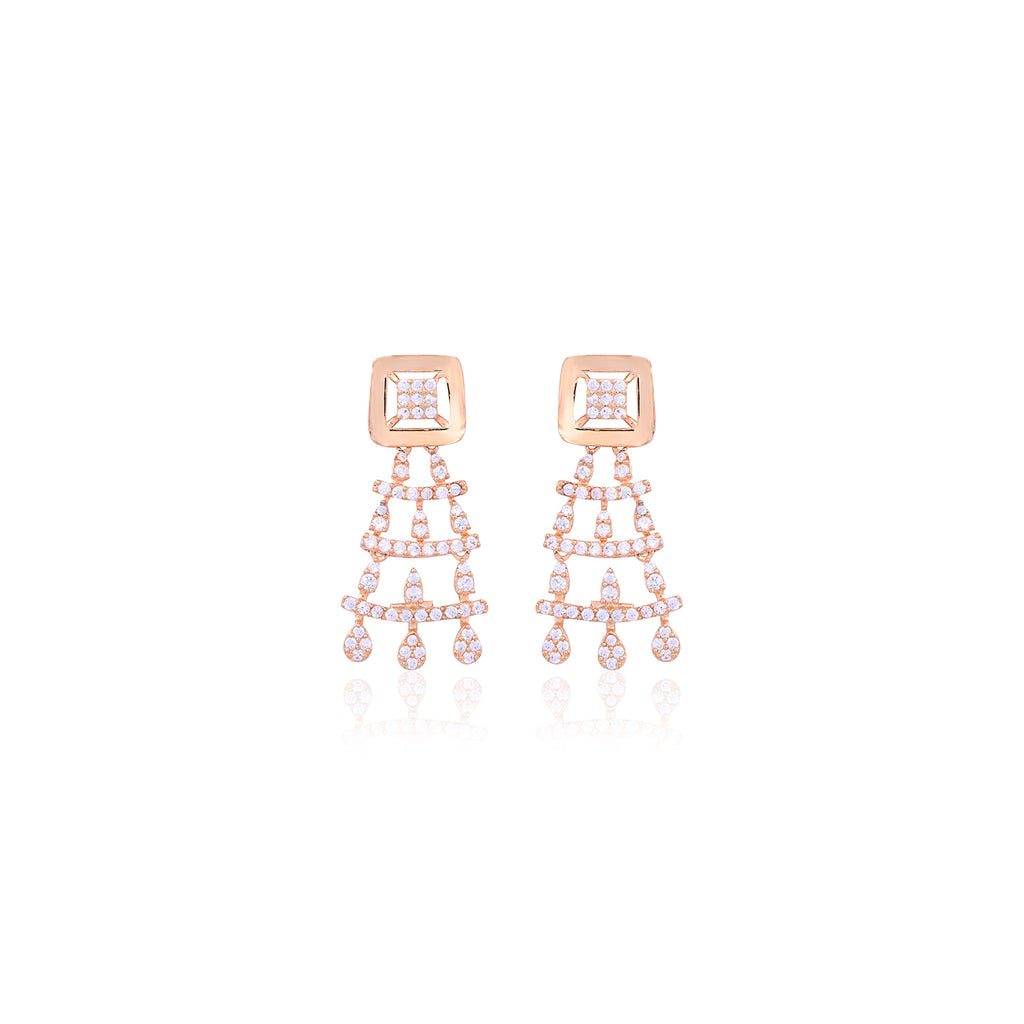 Silver Royal Chandelier Earrings - Flâneur Global® | FG | 925 Fine Silver Jewelry & Accessories