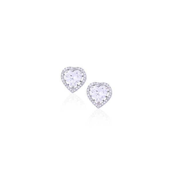 Silver Love Studs Earrings - Flâneur Global® | FG | 925 Fine Silver Jewelry & Accessories