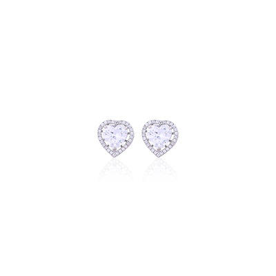 Silver Love Studs Earrings - Flâneur Global® | FG | 925 Fine Silver Jewelry & Accessories