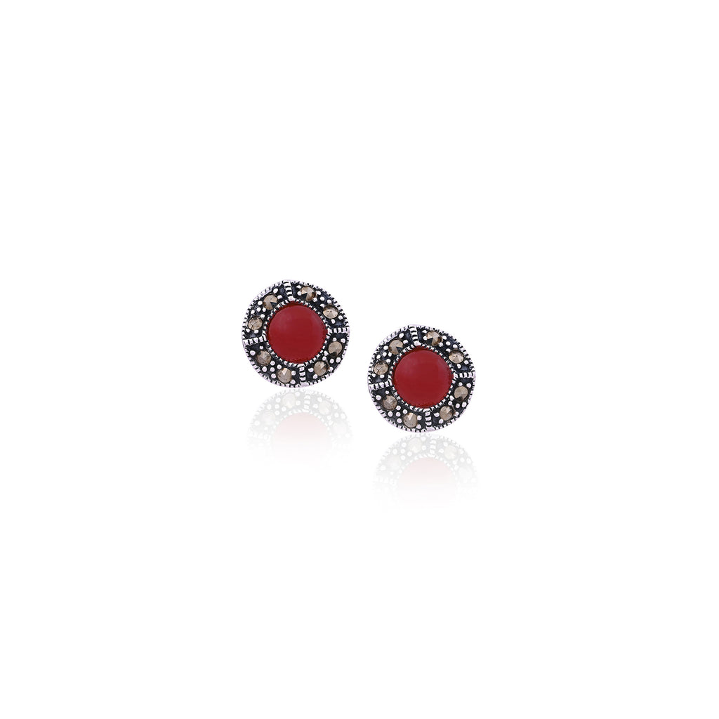 Silver Scarlet Studs for Her - Flâneur Global® | FG | 925 Fine Silver Jewelry & Accessories