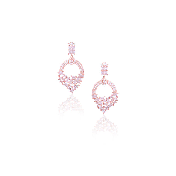 Silver Sterling CZ Hoop Drop Earrings - Flâneur Global® | FG | 925 Fine Silver Jewelry & Accessories
