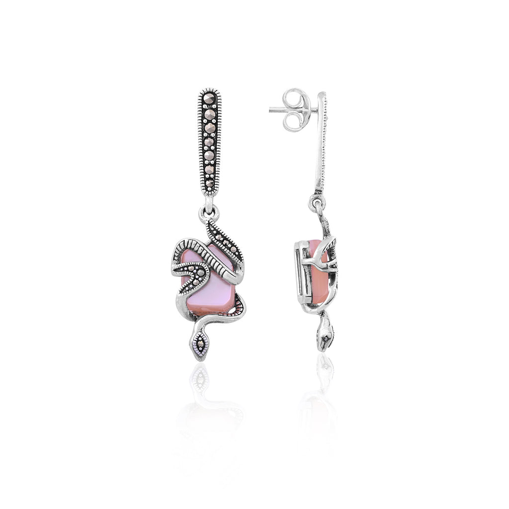 Silver Serpent Dangles - Flâneur Global® | FG | 925 Fine Silver Jewelry & Accessories