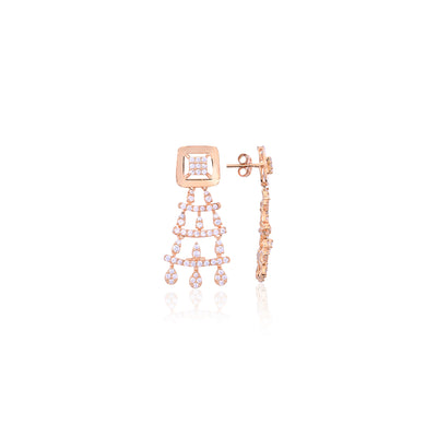 Silver Royal Chandelier Earrings - Flâneur Global® | FG | 925 Fine Silver Jewelry & Accessories