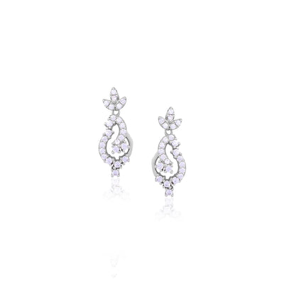 Silver Elegant Swirl Drop Earrings - Flâneur Global® | FG | 925 Fine Silver Jewelry & Accessories