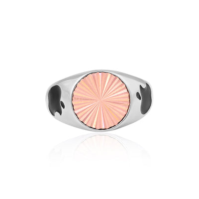 Silver Dual-Tone Radiance Ring - Flâneur Global® | FG | 925 Fine Silver Jewelry & Accessories