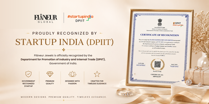Flâneur Global – DPIIT Recognized Startup Jewellery Brand in India