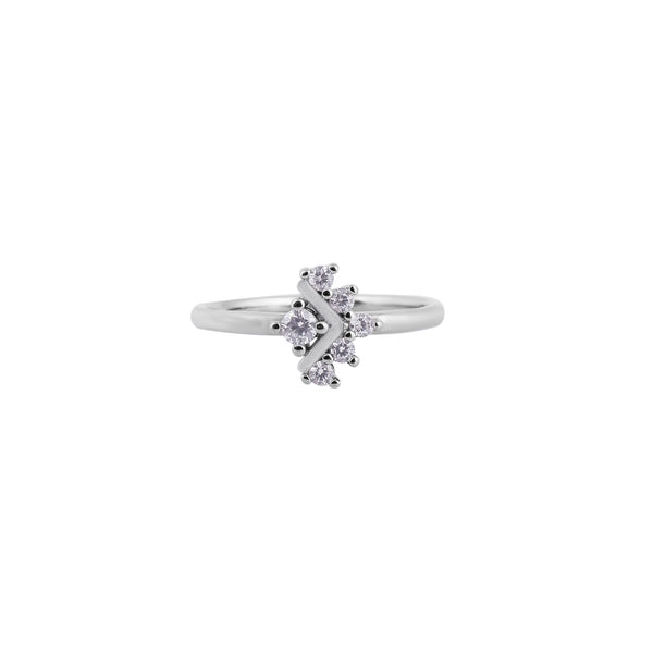 Cluster Detail Silver Ring for her