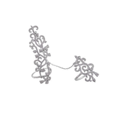 Vine Whispers Linked Dual Ring