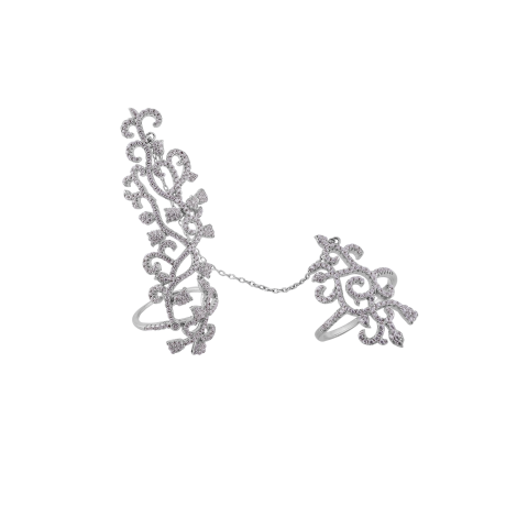 Vine Whispers Linked Dual Ring