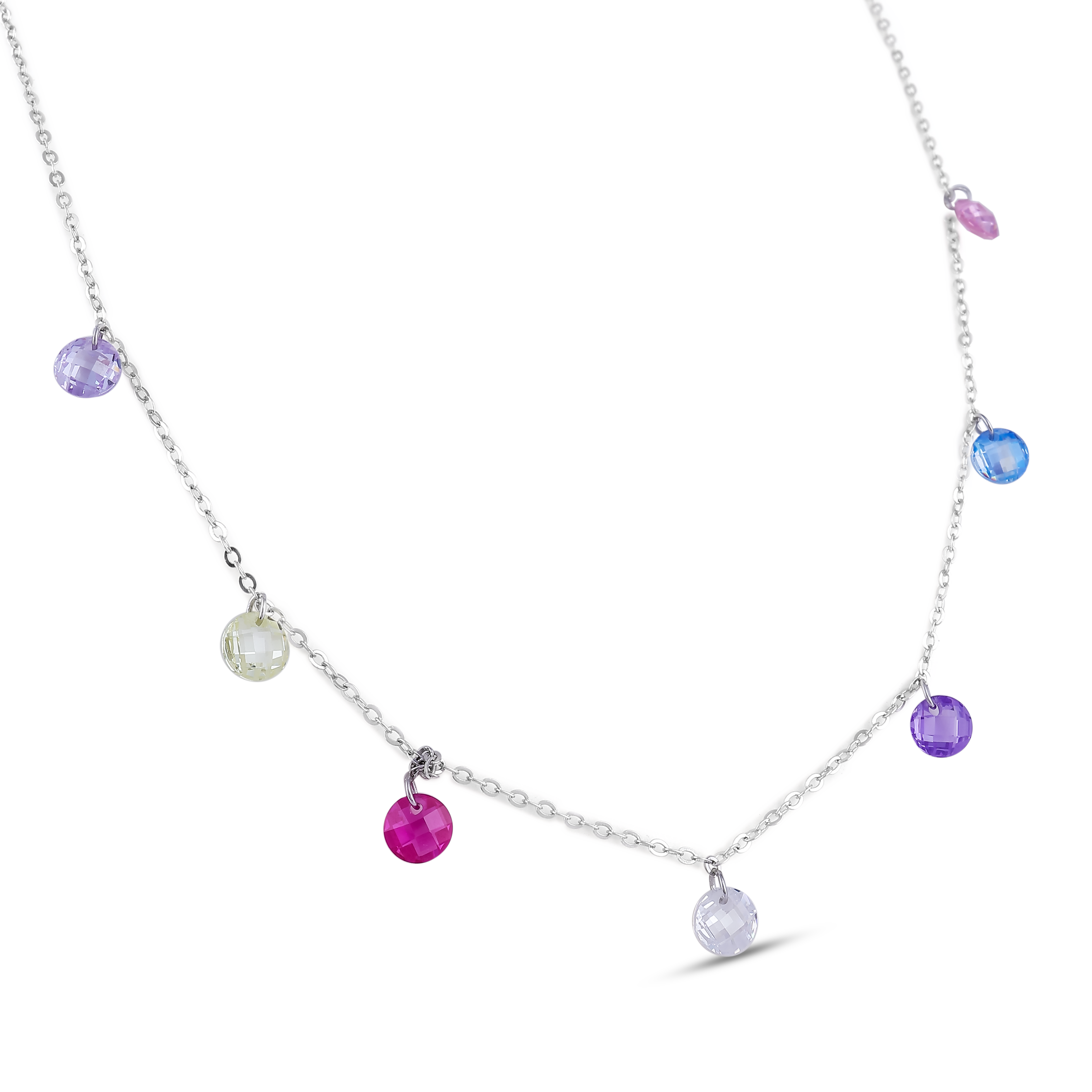 Multicolor Crystal Bead Necklace