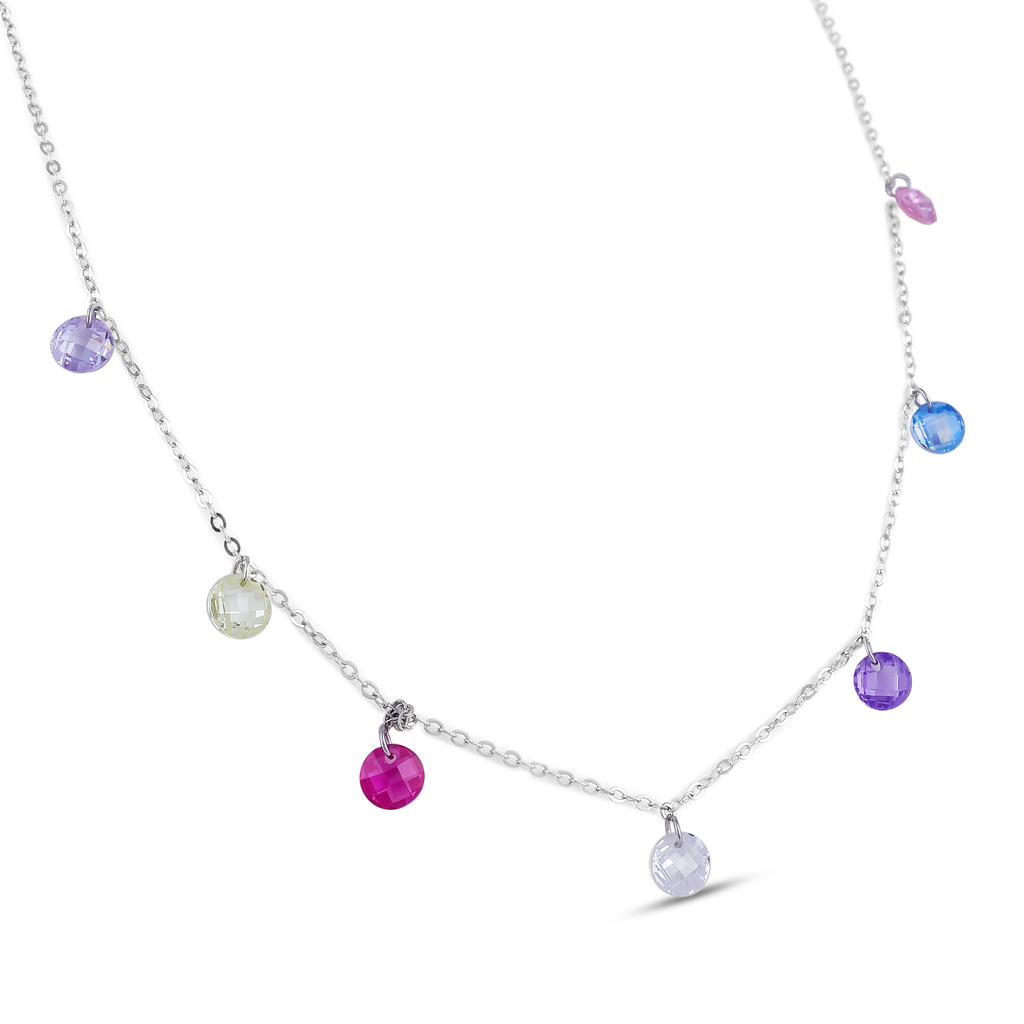 Multicolor Crystal Bead Necklace