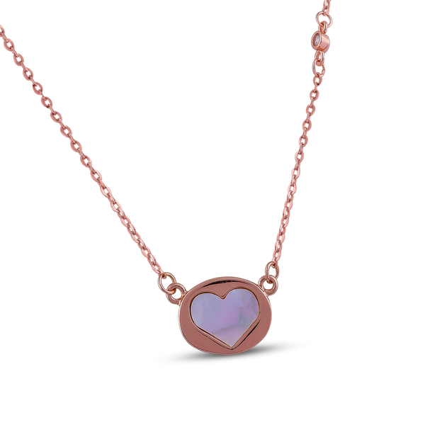 Rose Gold Heart Pendant Necklace