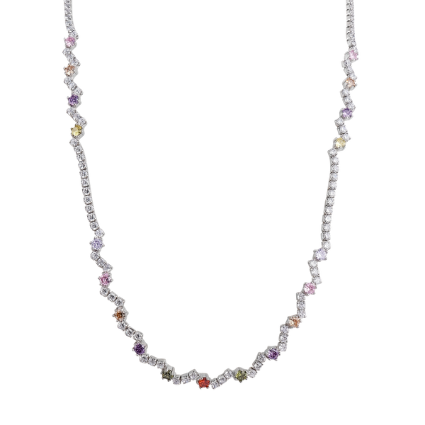 Radiant Spectrum Stone Necklace