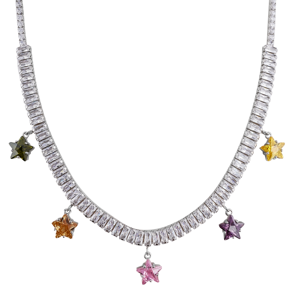 Necklace  – Star Charm Baguette Necklace
