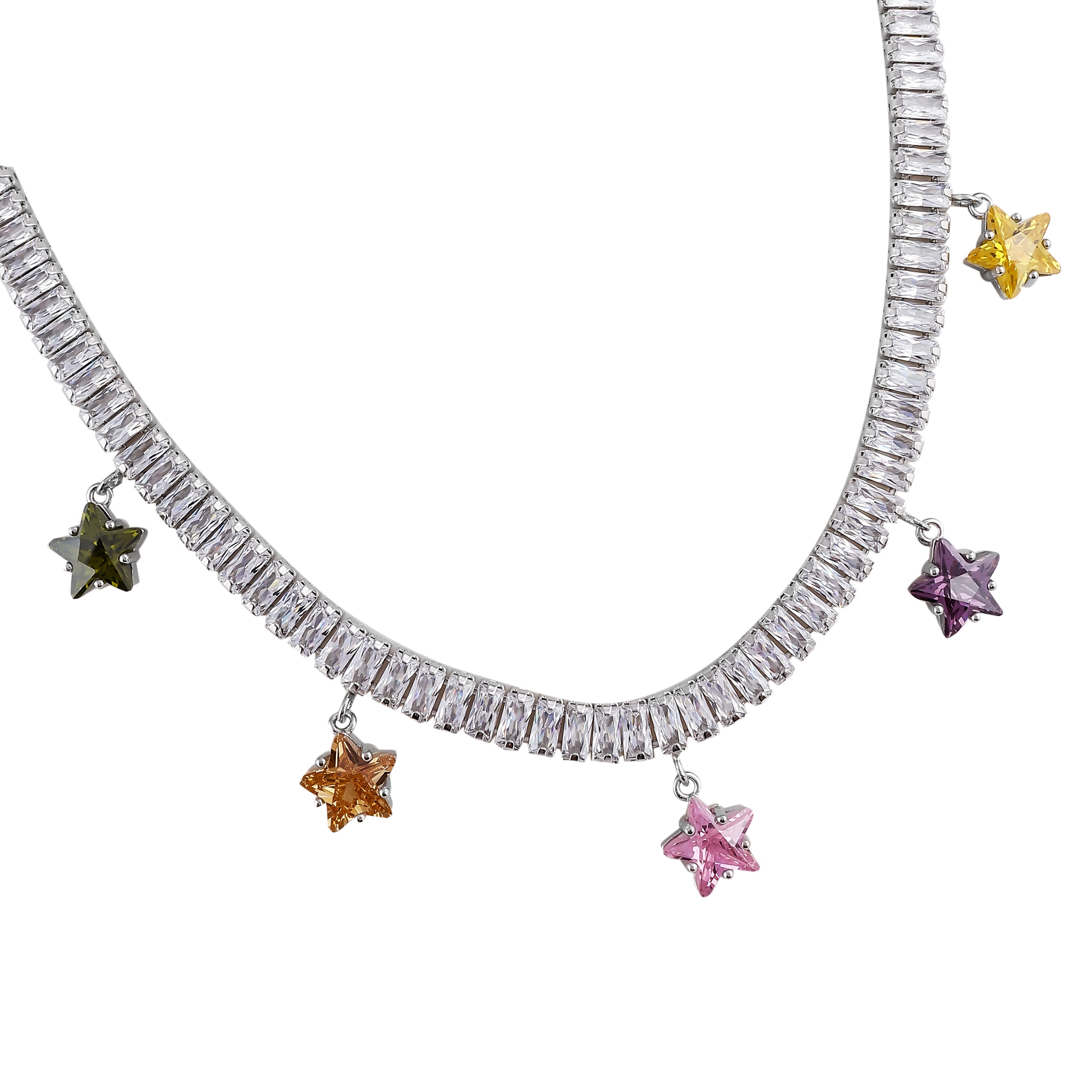 Necklace  – Star Charm Baguette Necklace