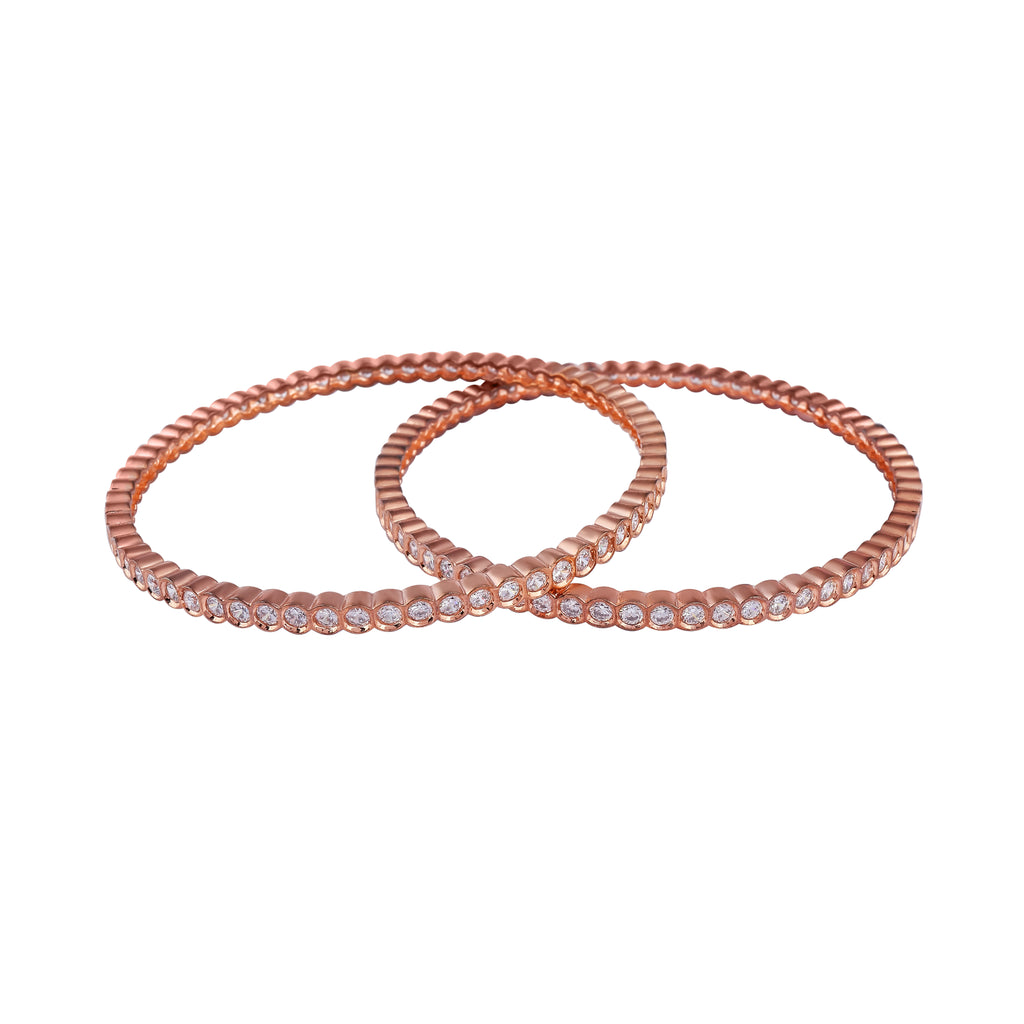 Rosé Radiance Bangles
