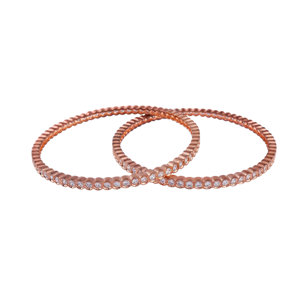 Rosé Radiance Bangles