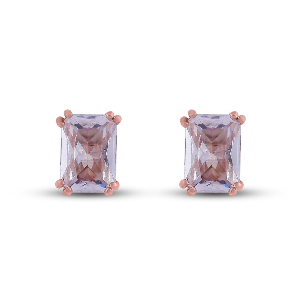 Blush Radiance Rose Gold Studs