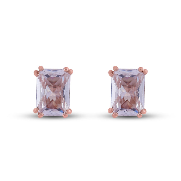 Blush Radiance Rose Gold Studs