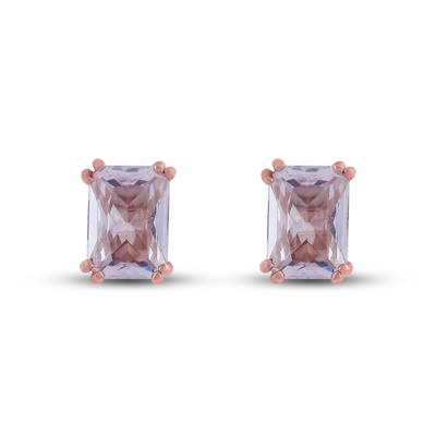 Blush Radiance Rose Gold Studs