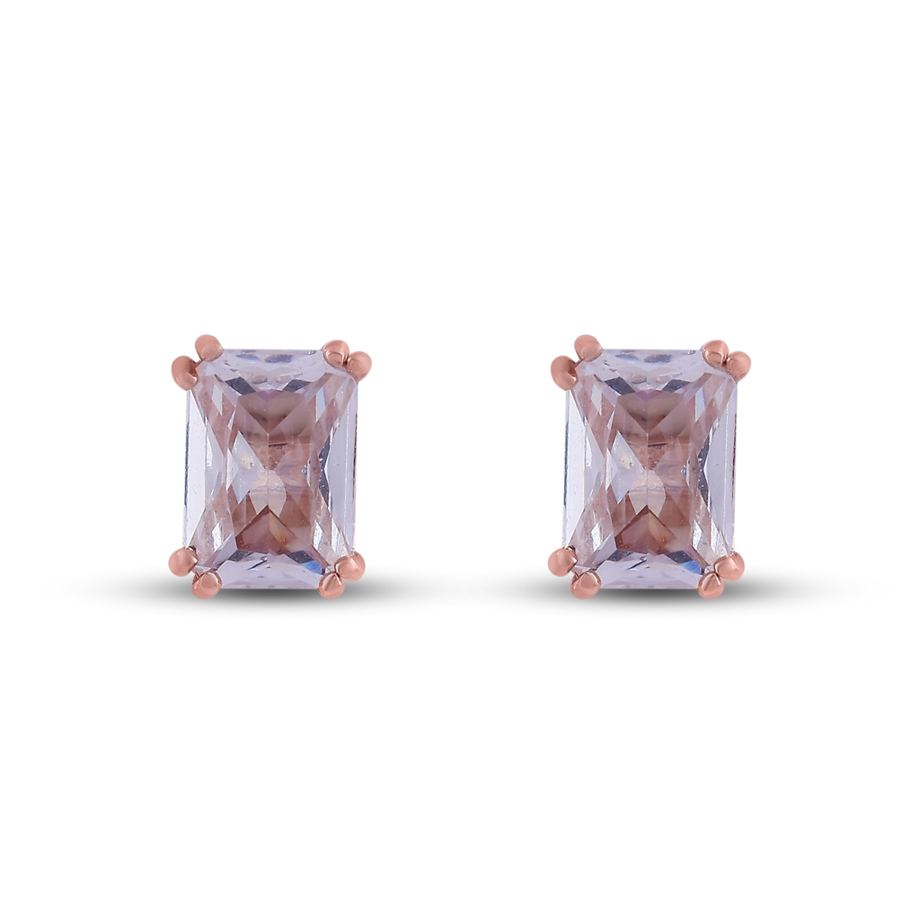 Blush Radiance Rose Gold Studs