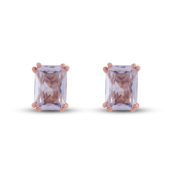 Blush Radiance Rose Gold Studs