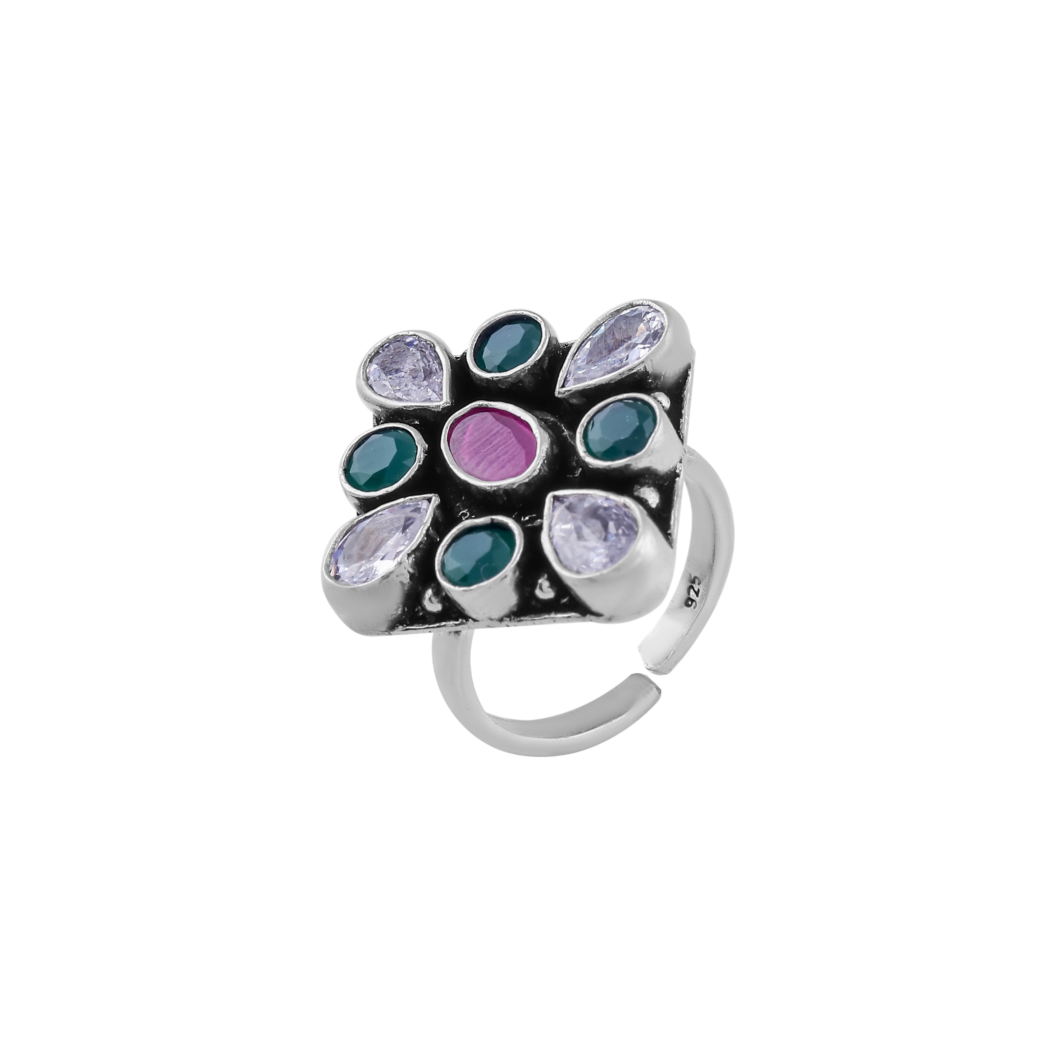 Traditional Oxidized Silver Toe Rings – Set