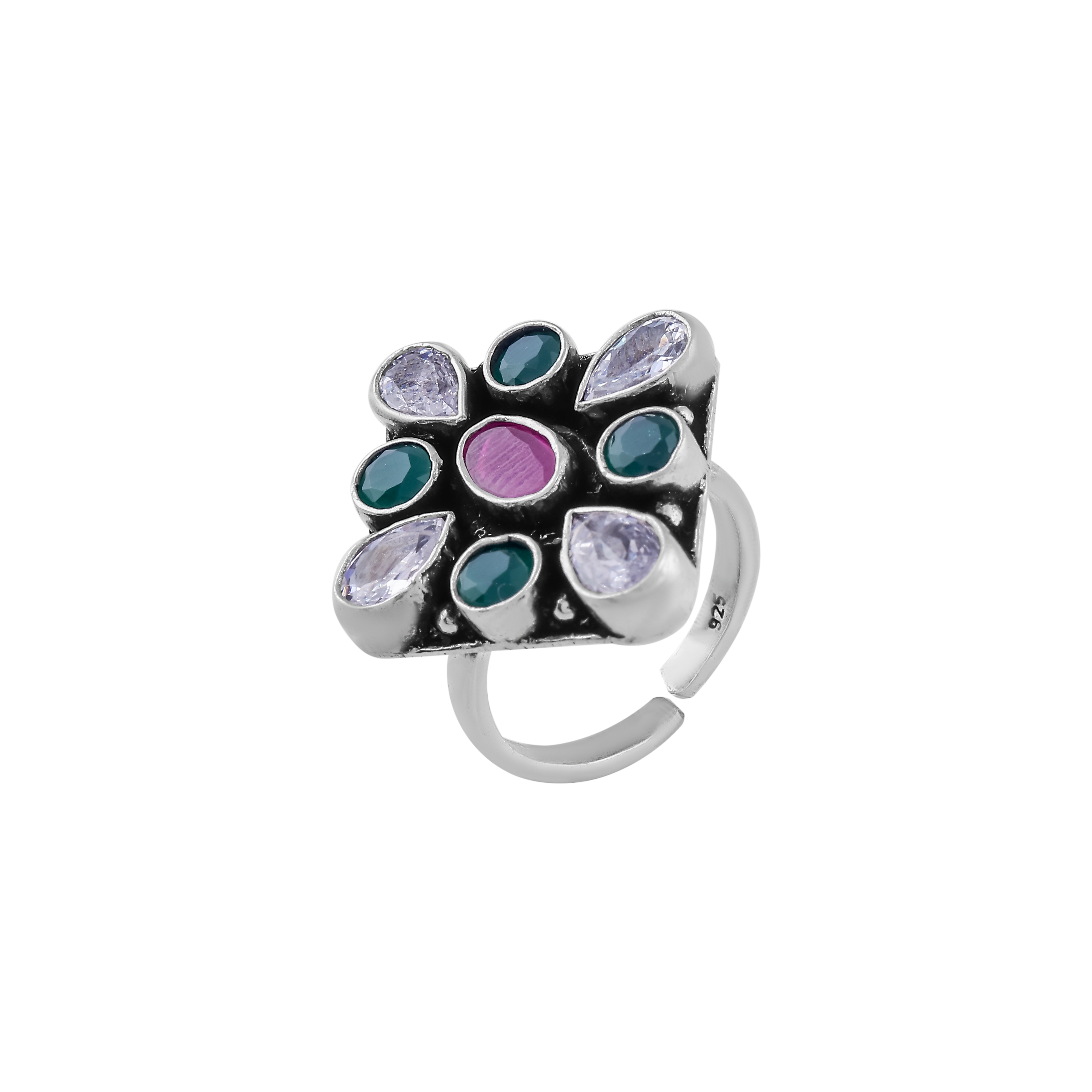 Traditional Oxidized Silver Toe Rings – Set