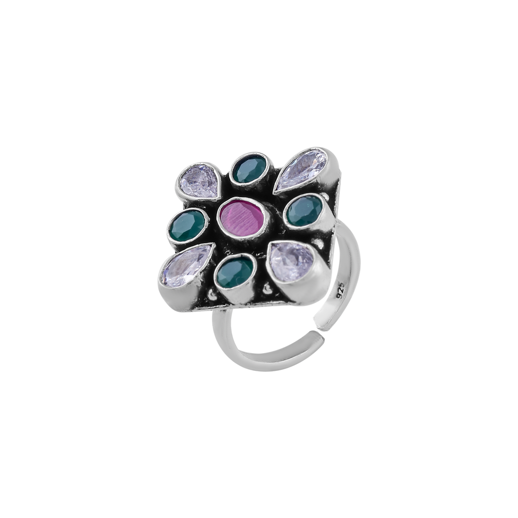 Traditional Oxidized Silver Toe Rings – Set