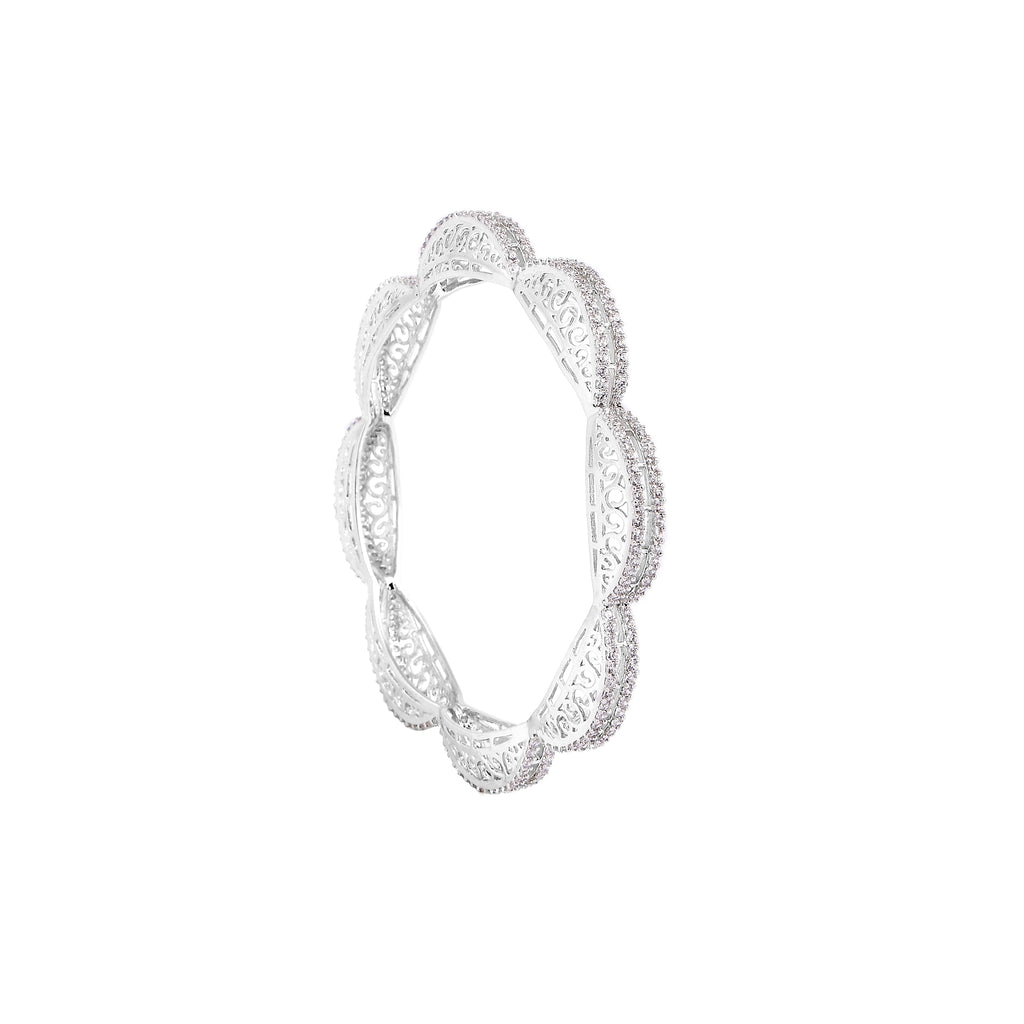 Filigree Cubic Zirconia Bangles