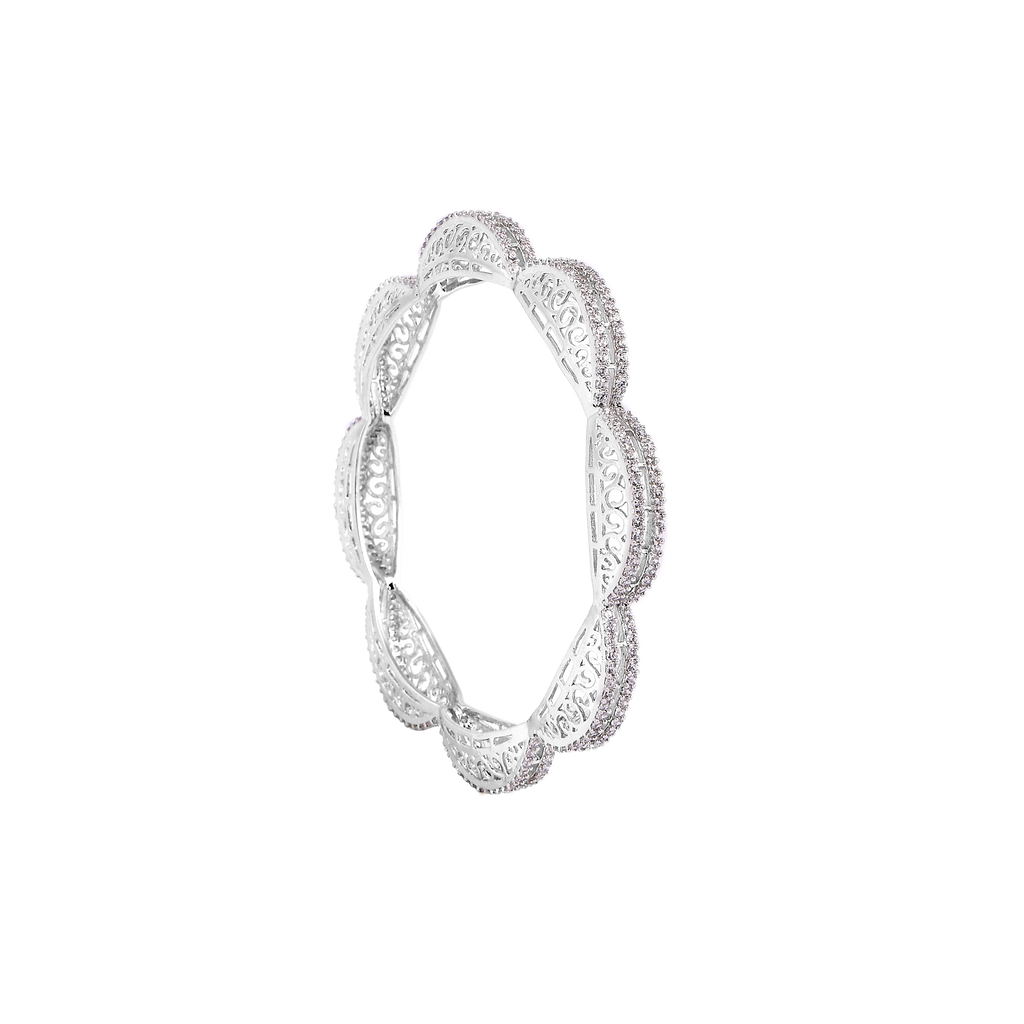 Filigree Cubic Zirconia Bangles